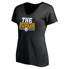 Women's Hometown Collection The Burgh V-Neck T-Shirt - Pittsburgh Steelers