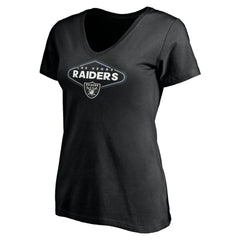 Women's Hometown Collection 1st Down V-Neck T-Shirt - Las Vegas Raiders