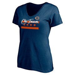 Women's Hometown Collection Chi Town V-Neck T-Shirt - Chicago Bears