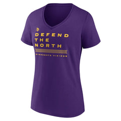 Women's Hometown Collection Defend The North V-Neck T-Shirt - Minnesota Vikings