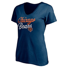 Women's Long Stride V-Neck T-Shirt - Chicago Bears