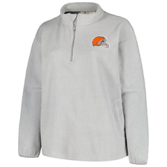 Profile Women's Plus Size Sherpa Quarter-Zip Jacket - Cleveland Browns