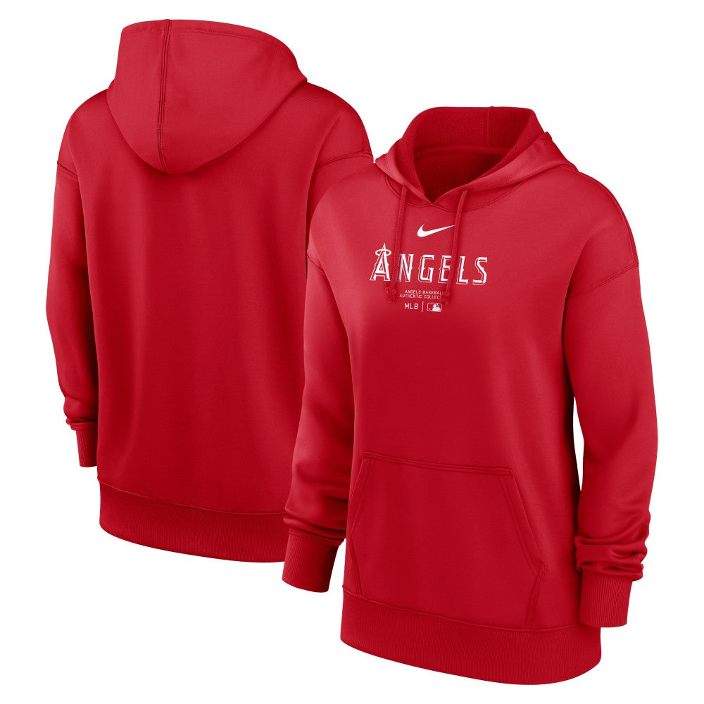 MLB Los Angeles Angels Nike Women's Authentic Collection Performance Pullover Hoodie