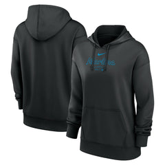 MLB Miami Marlins Nike Women's Authentic Collection Performance Pullover Hoodie