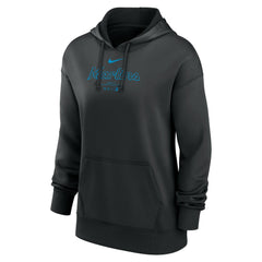 MLB Miami Marlins Nike Women's Authentic Collection Performance Pullover Hoodie