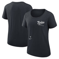 MLB Minnesota Twins Nike Women's Authentic Collection Performance Scoop Neck T-Shirt