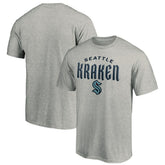 NHL Heather Gray Seattle Kraken Team Lockup T-Shirt