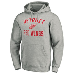 NHL Gray Detroit Red Wings Victory Arch Pullover Hoodie