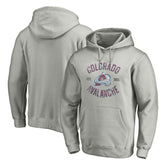 NHL Heather Gray Colorado Avalanche Heritage Pullover Hoodie