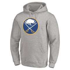 NHL Gray Buffalo Sabres Primary Logo Pullover Hoodie