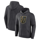 NHL Charcoal Vegas Golden Knights Primary Logo Pullover Hoodie