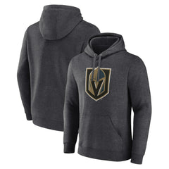 NHL Charcoal Vegas Golden Knights Primary Logo Pullover Hoodie