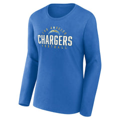 Women's Plus Size Foiled Play Long Sleeve T-Shirt - Los Angeles Chargers