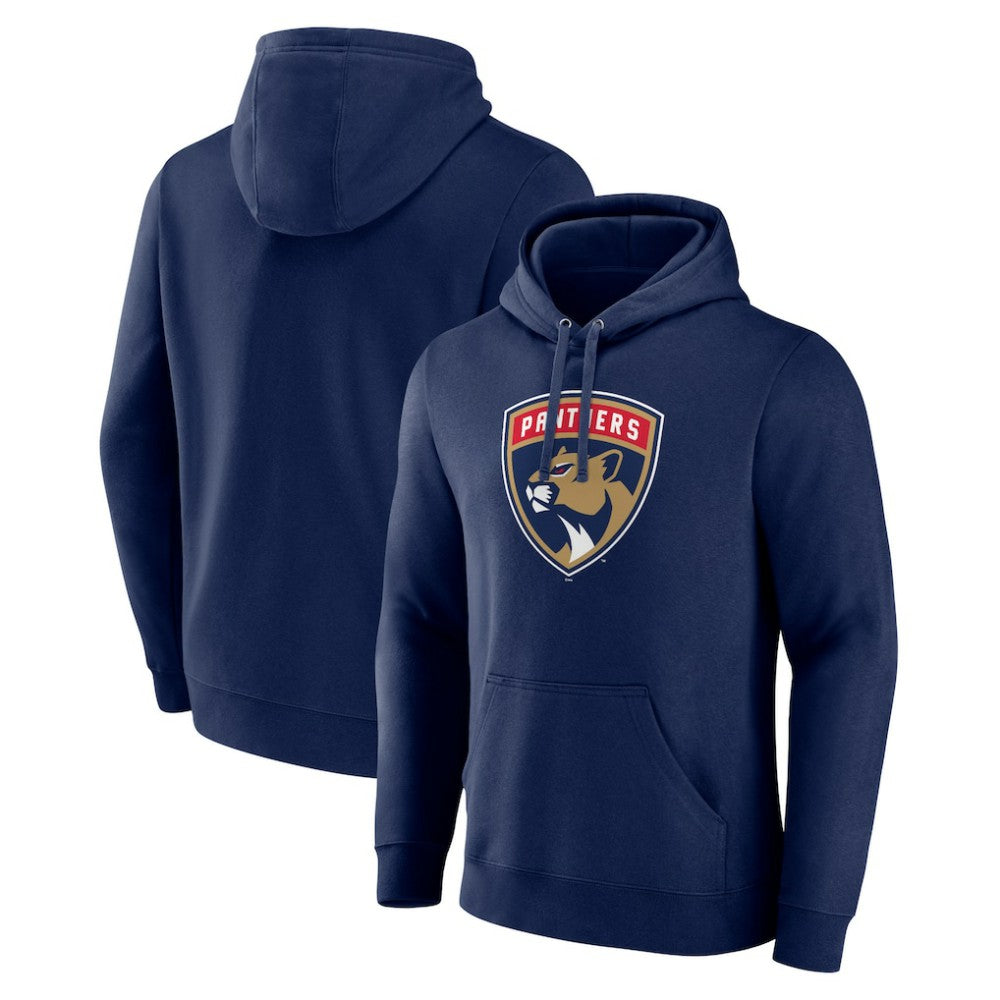 NHL Navy Florida Panthers Primary Logo Pullover Hoodie