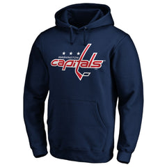 NHL Navy Washington Capitals Primary Logo Pullover Hoodie