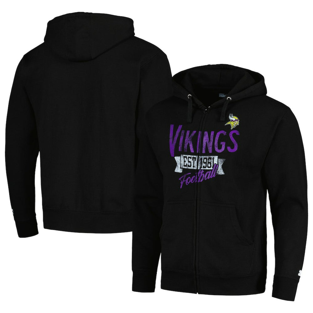 Starter Domestic Post Season Full-Zip Hoodie - Minnesota Vikings