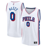 NBA Tyrese Maxey Philadelphia 76ers Fast Break Replica Player Jersey