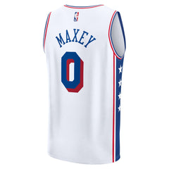 NBA Tyrese Maxey Philadelphia 76ers Fast Break Replica Player Jersey