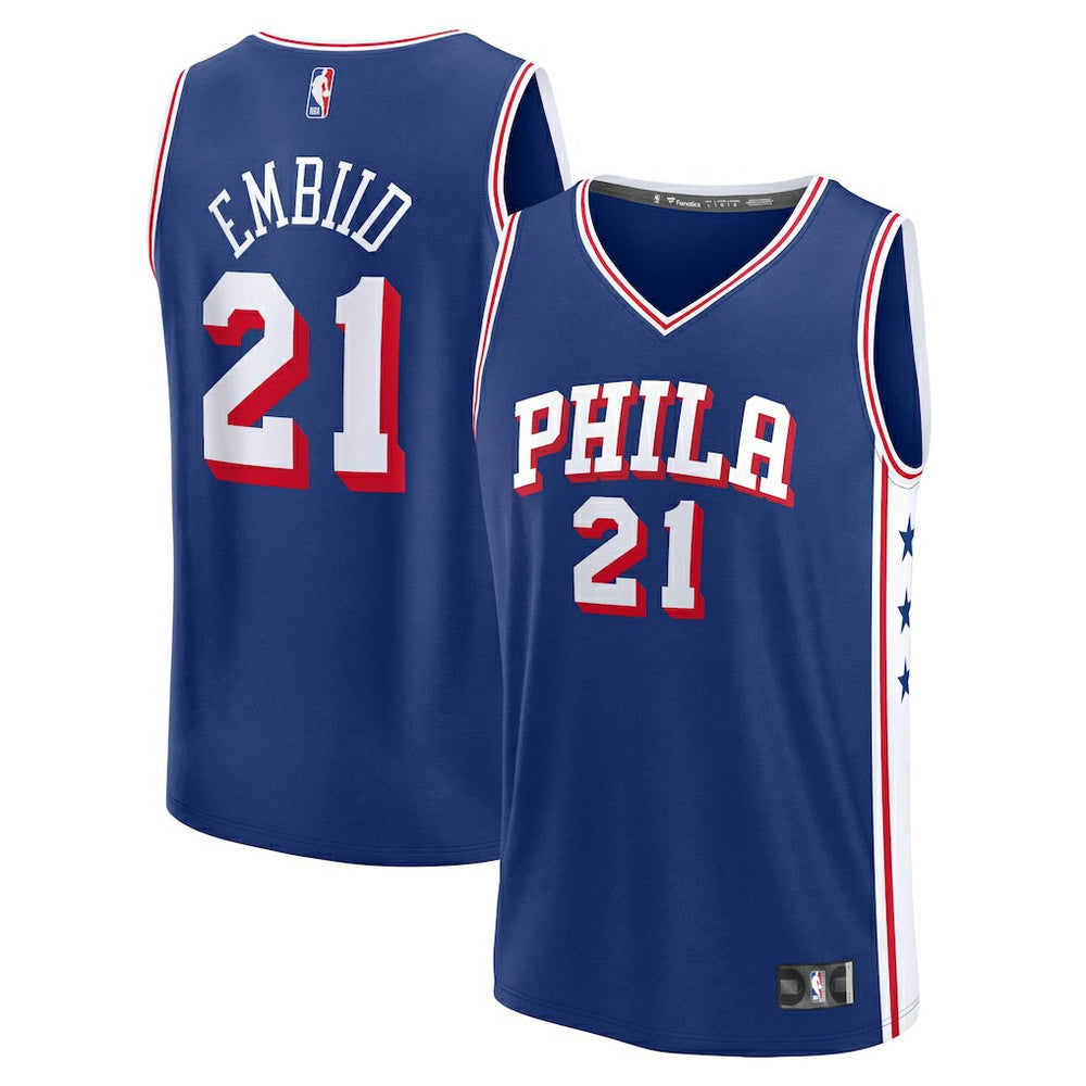 NBA Joel Embiid Philadelphia 76ers Fast Break Replica Jersey