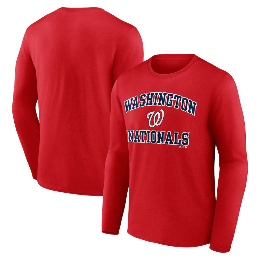 MLB Washington Nationals Logo Athletic Heart & Soul Long Sleeve T-Shirt