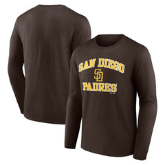 MLB San Diego Padres Logo Athletic Heart & Soul Long Sleeve T-Shirt