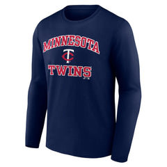 MLB Minnesota Twins Logo Athletic Heart & Soul Long Sleeve T-Shirt