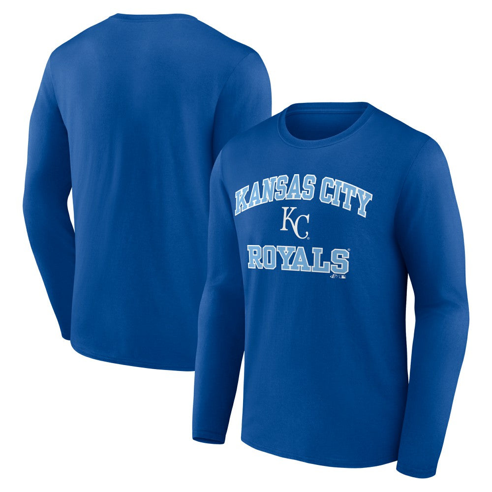 MLB Kansas City Royals Logo Athletic Heart & Soul Long Sleeve T-Shirt