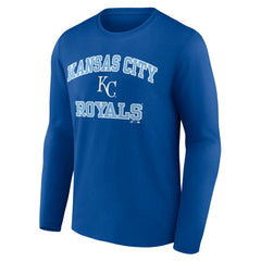 MLB Kansas City Royals Logo Athletic Heart & Soul Long Sleeve T-Shirt
