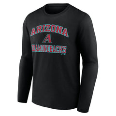 MLB Arizona Diamondbacks Logo Athletic Heart & Soul Long Sleeve T-Shirt