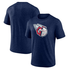 MLB Cleveland Guardians Official Logo Tri-Blend T-Shirt