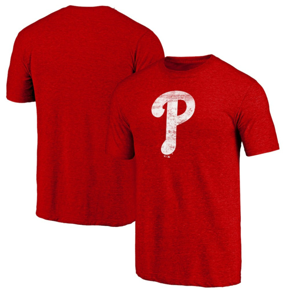 MLB Philadelphia Phillies Official Logo Tri-Blend T-Shirt