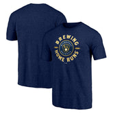 MLB Milwaukee Brewers Hometown Collection Brewing Up Tri-Blend T-Shirt