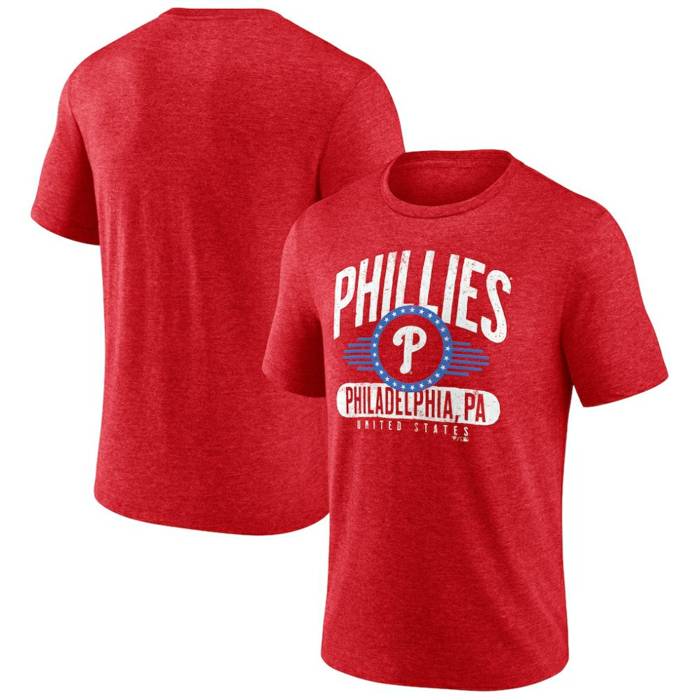 MLB Philadelphia Phillies Badge of Honor Tri-Blend T-Shirt