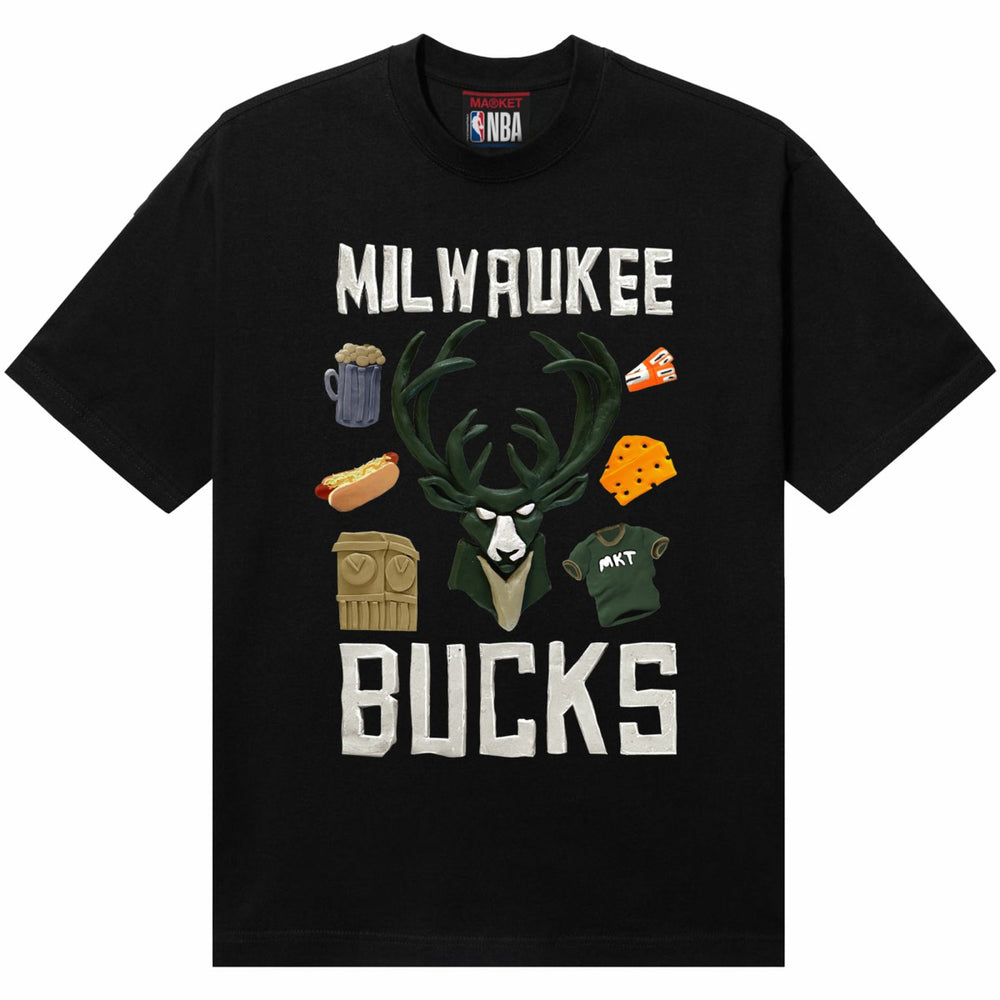 NBA Milwaukee Bucks NBA x MARKET Unisex Claymation T-Shirt