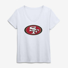 Logo Athletic Women's Primary Logo V-Neck T-Shirt - San Francisco 49ers