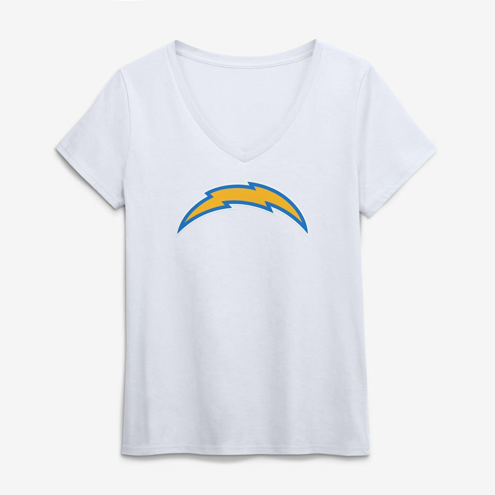 Logo Athletic Women's Primary Logo V-Neck T-Shirt - Los Angeles Chargers