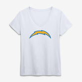 Logo Athletic Women's Primary Logo V-Neck T-Shirt - Los Angeles Chargers