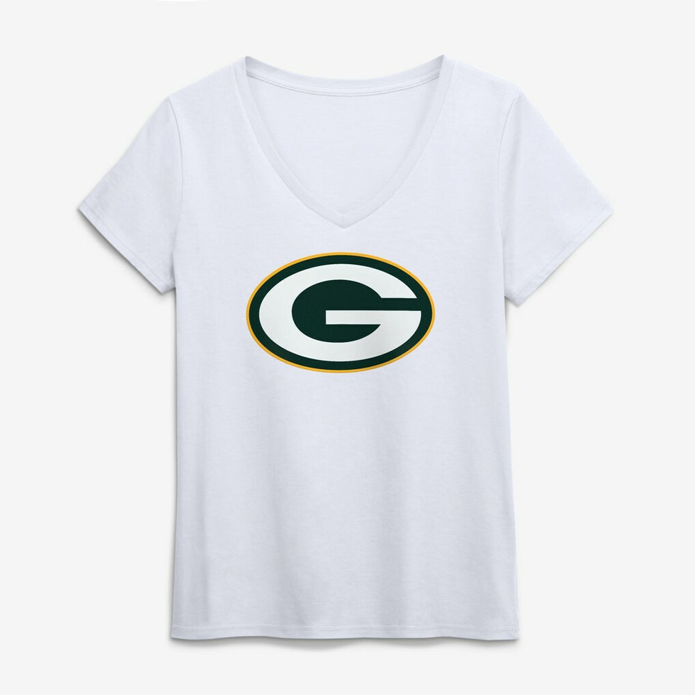 Logo Athletic Women's Primary Logo V-Neck T-Shirt - Green Bay Packers