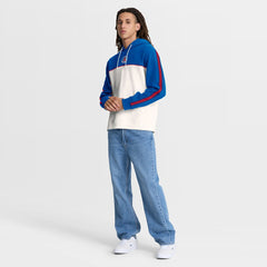 Paris Saint-Germain Retro Overhead Tri-Blend Hoodie - Fanatics Royal/White