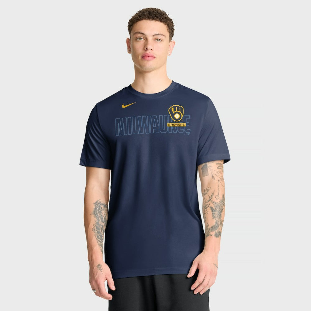 MLB Milwaukee Brewers Nike Knockout Team Legend Dri-FIT T-Shirt