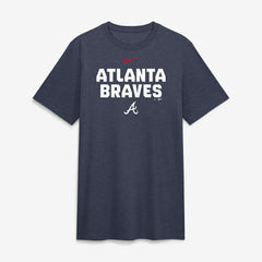 MLB Atlanta Braves Nike Stacked Tri-Blend T-Shirt