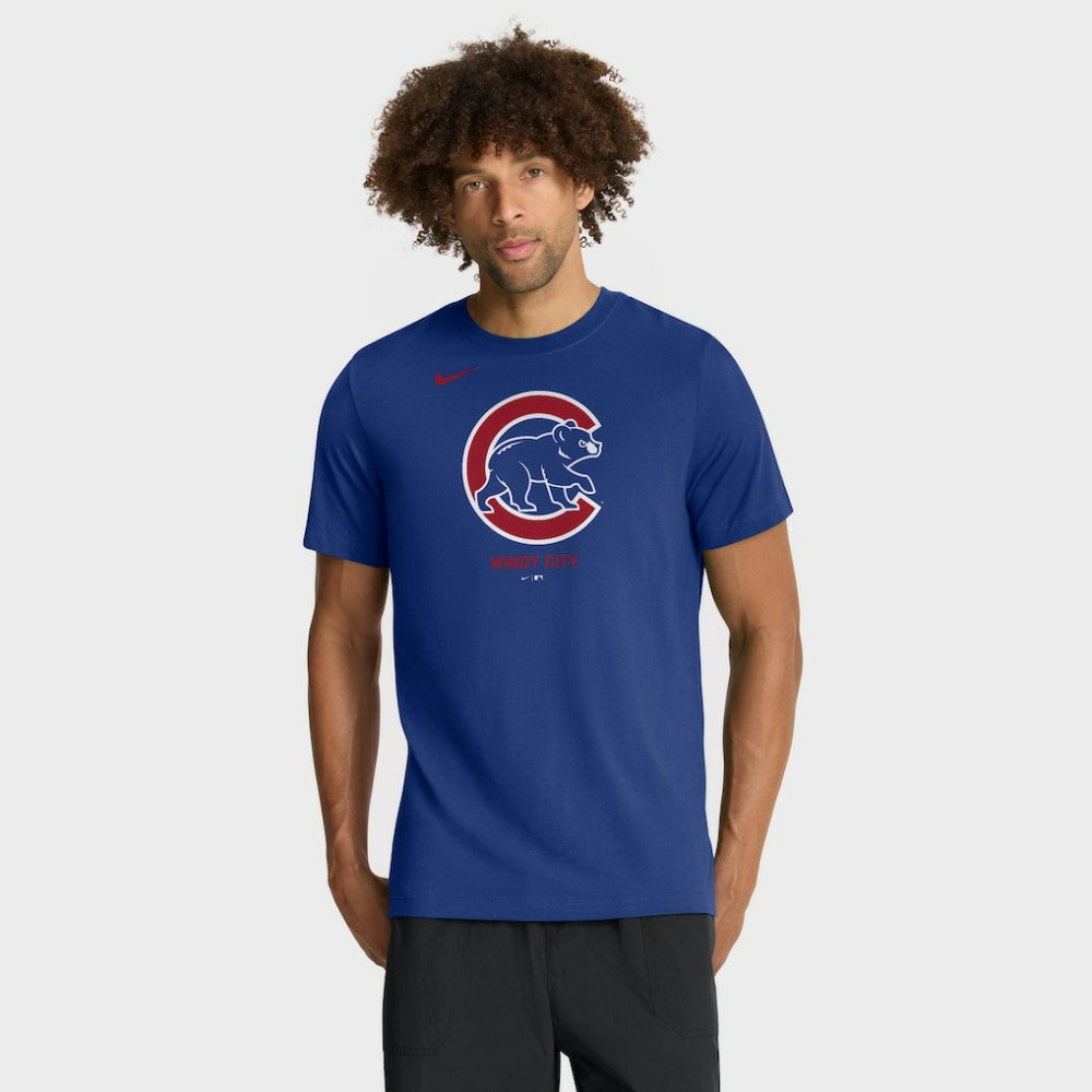 MLB Chicago Cubs Nike Tri-Blend Logo T-Shirt