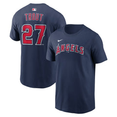 MLB Mike Trout Los Angeles Angels Nike Name & Number T-Shirt