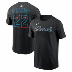 MLB Sandy Alcantara Miami Marlins Nike Home Name & Number T-Shirt