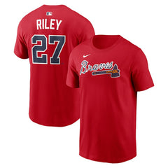 MLB Austin Riley Atlanta Braves Nike Home Name & Number T-Shirt