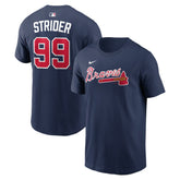 MLB Spencer Strider Atlanta Braves Nike Name & Number T-Shirt