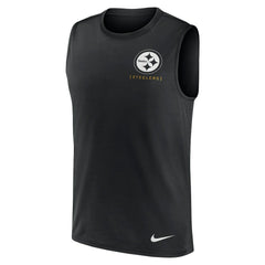 Large Logo Lightweight Dri-FIT Muscle Tank Top - Pittsburgh Steelers