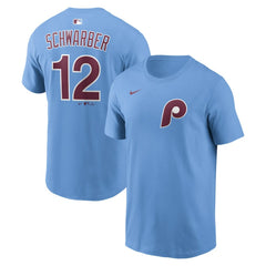 MLB Kyle Schwarber Philadelphia Phillies Nike Name & Number T-Shirt