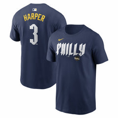 MLB Bryce Harper Philadelphia Phillies Nike City Connect Name & Number T-Shirt
