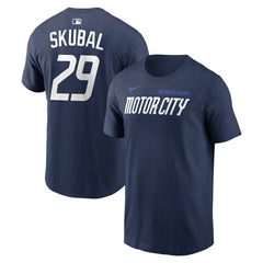 MLB Tarik Skubal Detroit Tigers Nike City Connect Name & Number T-Shirt